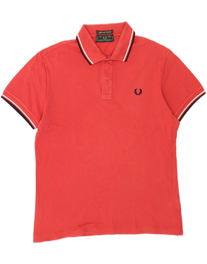 Polo Fred Perry Hombre Algodón Rojo Medio
