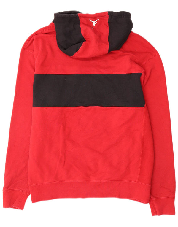 Jersey con capucha Jordan para hombre XL Rojo Colorblock Algodón
