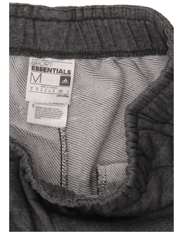 ADIDAS Hombre Climalite Chándal Pantalones Joggers Algodón Gris Medio