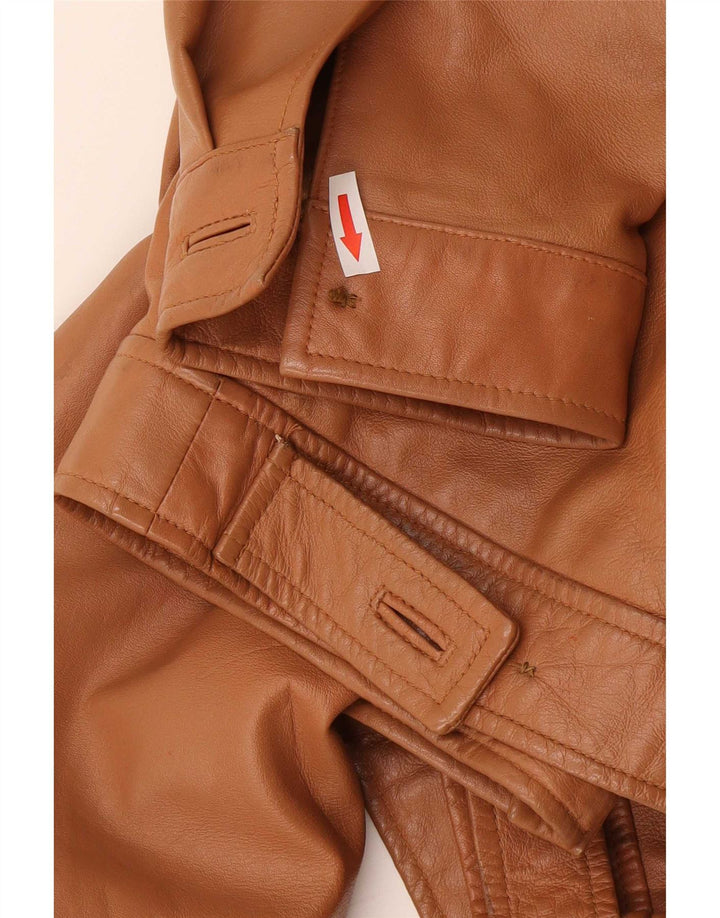Chevignon Chaqueta de cuero para hombre UK 38 Marrón medio