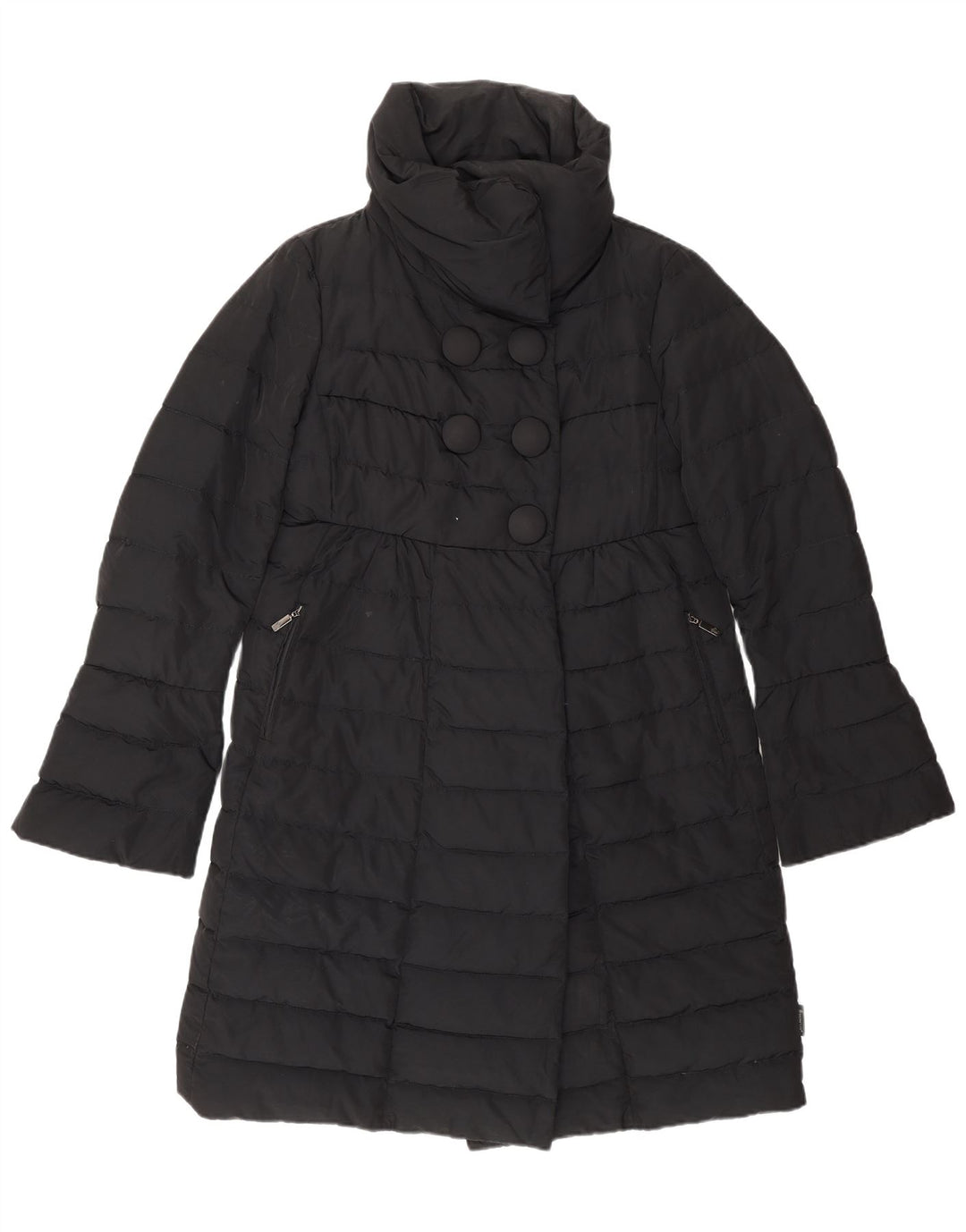 MONCLER Abrigo acolchado para mujer Talla 1 Pequeño Negro Poliamida Clásico