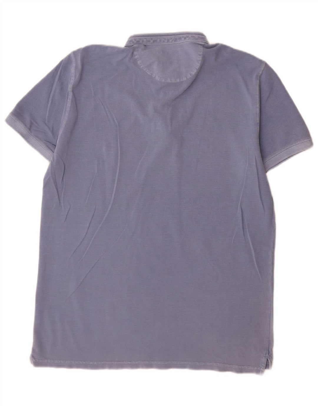 Massimo Dutti Polo Casual Fit Hombre Azul Grande