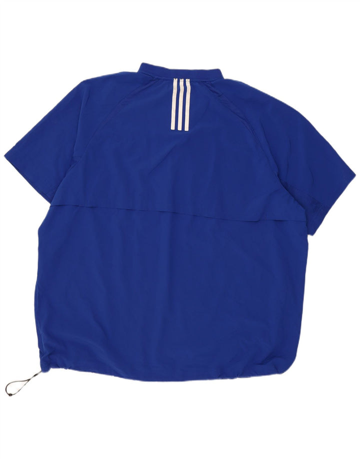 Adidas - Chándal de manga corta para hombre, talla 3XL, poliéster azul