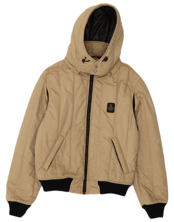 Refrigiwear Chaqueta acolchada con capucha Cruz para hombre UK 40 Large Beige Poliamida
