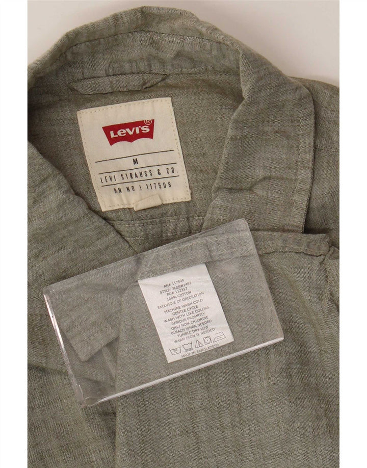 Camisa Levi's Hombre Manga Corta Algodón Gris Medio