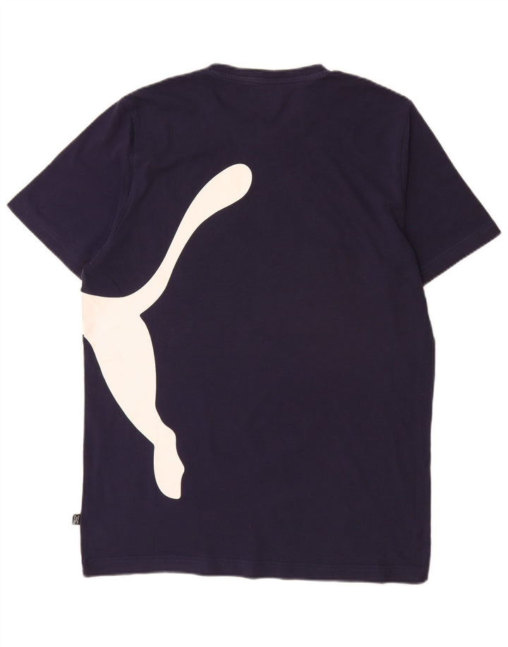Puma - Camiseta gráfica para hombre, talla grande, azul marino