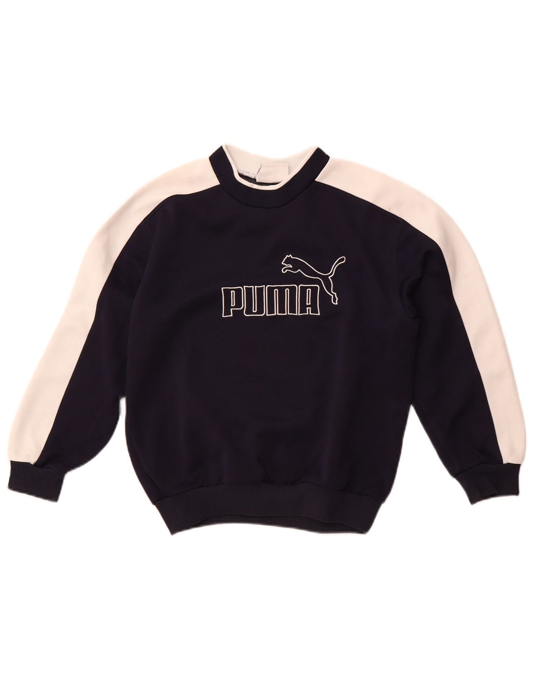 Puma Boys Graphic Sudadera Jumper 11-12 años Mediano Azul Marino