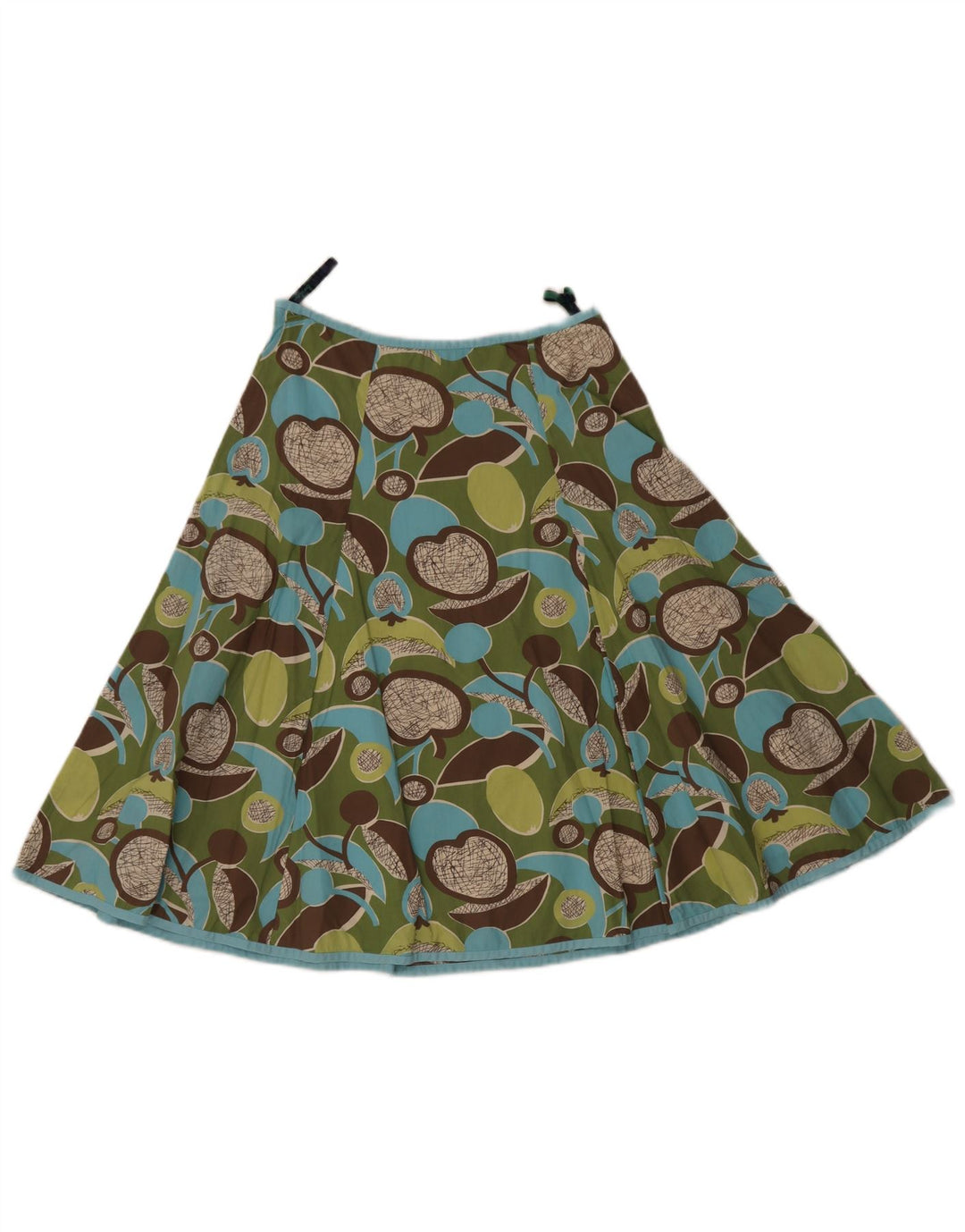 Boden Falda Acampanada con Estampado Abstracto para Mujer UK 8 Small W28 Multicolor
