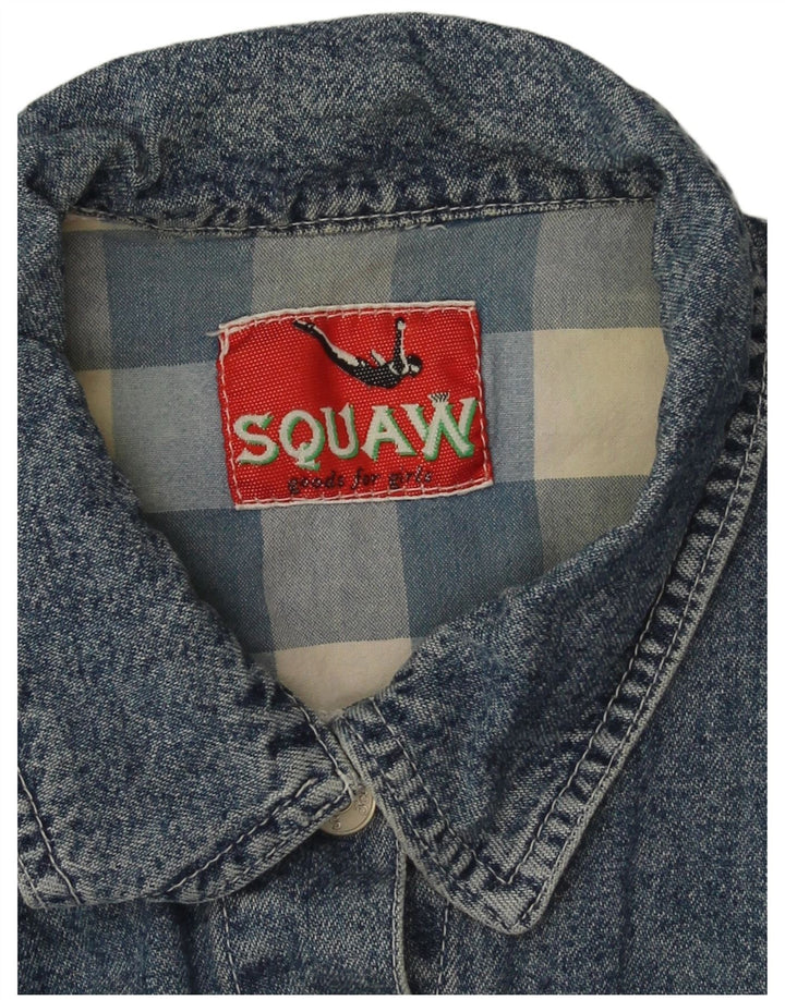 Chaleco vaquero Squaw para mujer UK 10 Small Blue