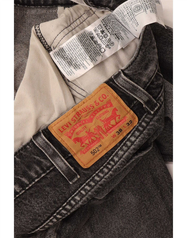 Levi's Vaqueros cónicos 502 para hombre W38 L32 Algodón gris