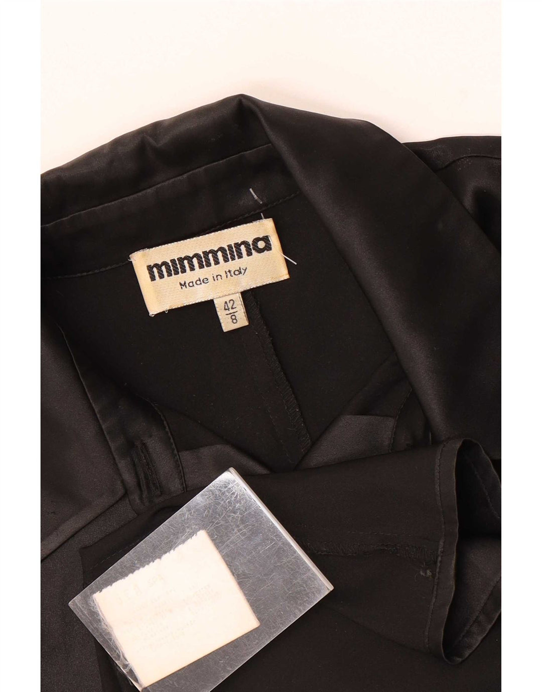 MIMMINA Blusa Camisa Mujer IT 42 Mediano Negro Poliéster