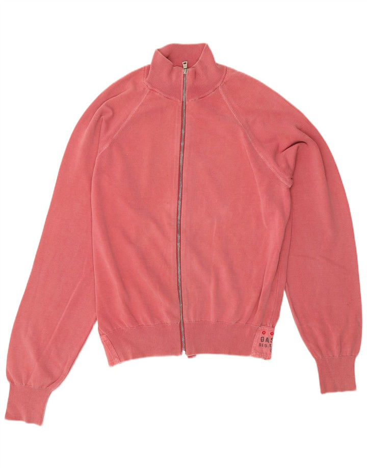 Gas Hombre Chándal Top Chaqueta Grande Rosa Algodón