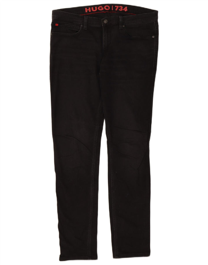 Vaqueros Hugo Boss Hombre Slim W33 L31 Algodón Negro