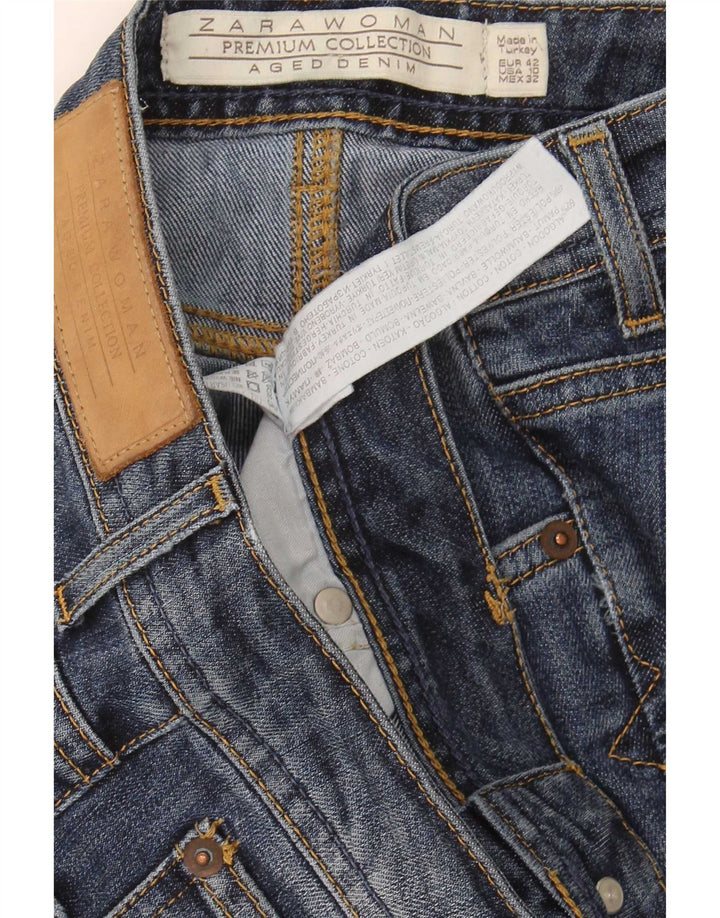 Zara Jeans Bootcut para Mujer EU 42 Large W32 L32 Algodón Azul Marino