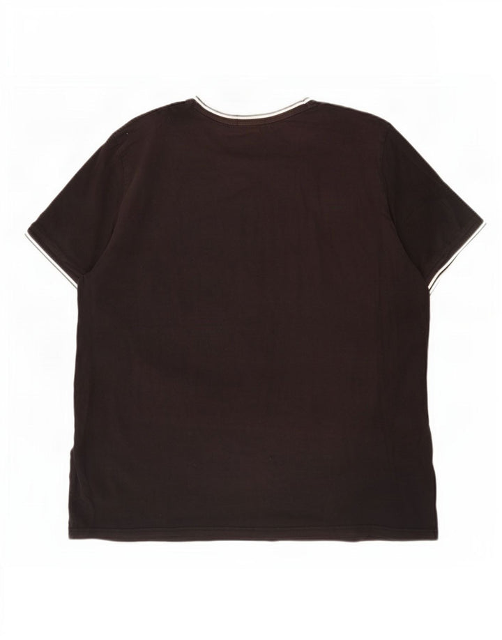 Fred Perry Camiseta Hombre Top 2XL Algodón Negro