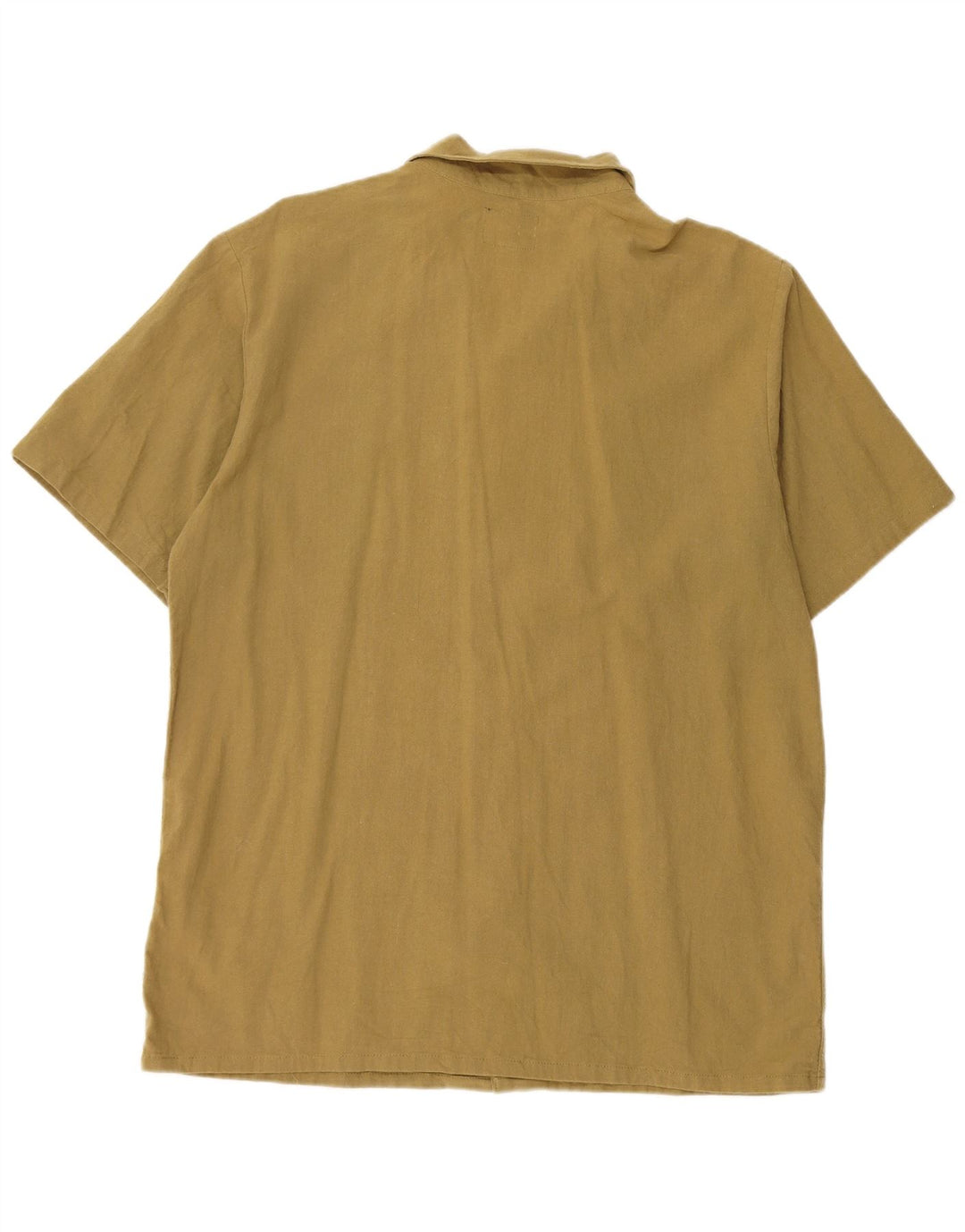 Volcom Camisa de manga corta para hombre, talla grande, color caqui