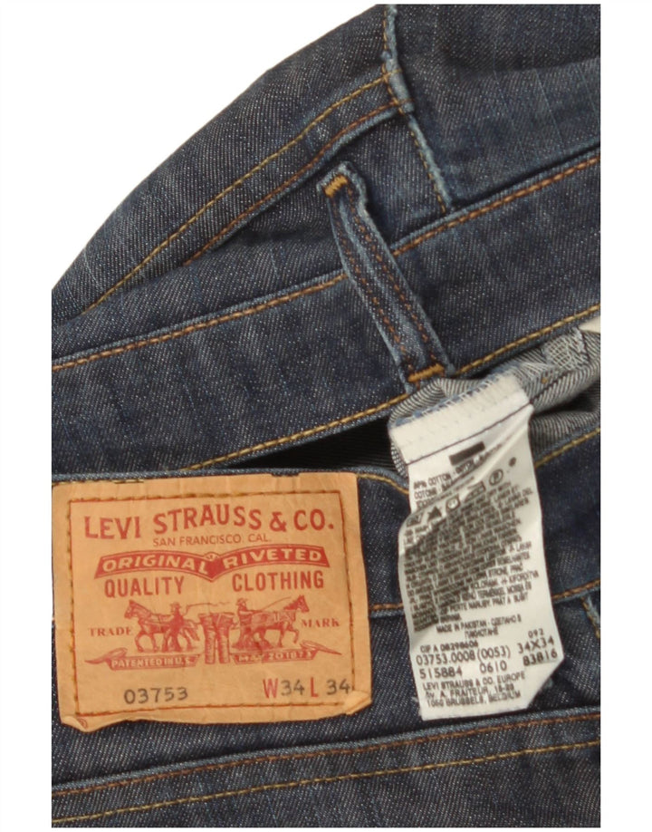 Vaqueros rectos Levi's para hombre W34 L34 Algodón azul marino