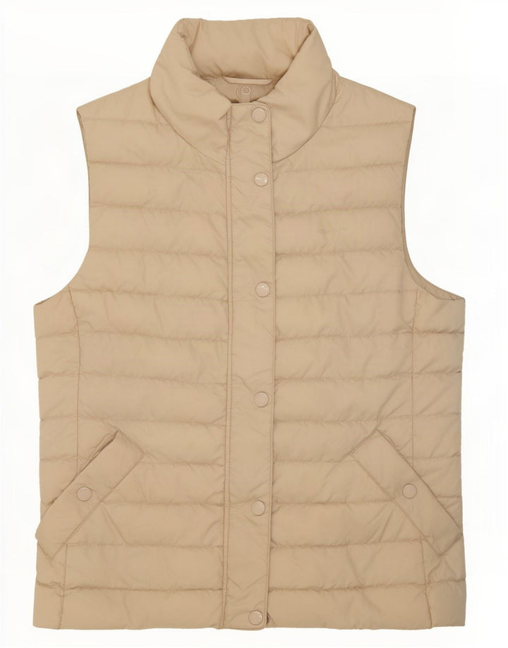 Chaleco acolchado Gant para mujer UK 10 Small Beige Poliéster