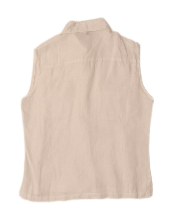 Best Company Blusa sin mangas para mujer IT 44 Medium White