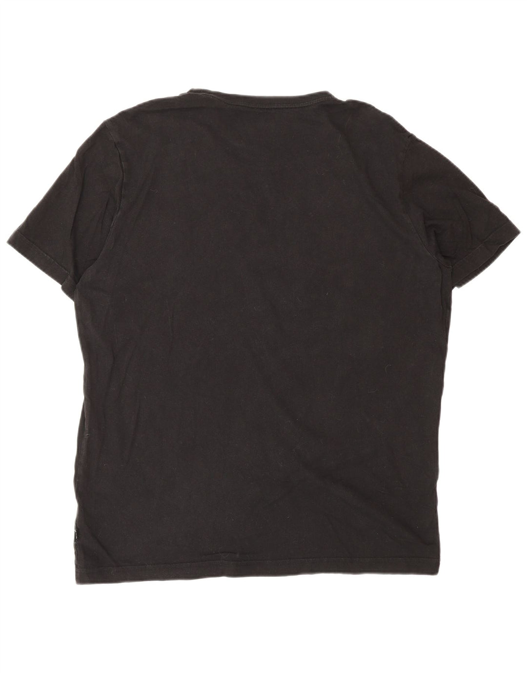 PUMA Camiseta gráfica para hombre Top grande de algodón negro