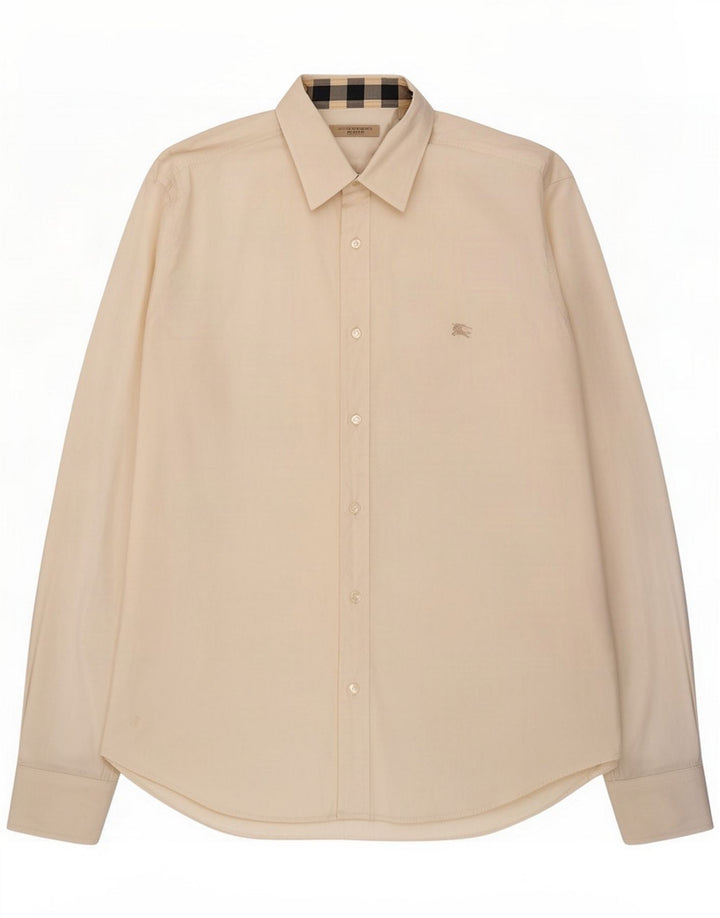 Burberry Camisa para hombre grande de algodón blanco