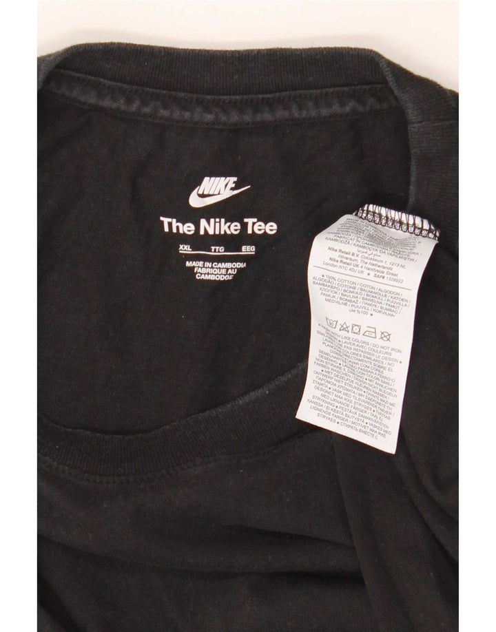 Camiseta Nike Hombre Top 2XL Algodón Negro