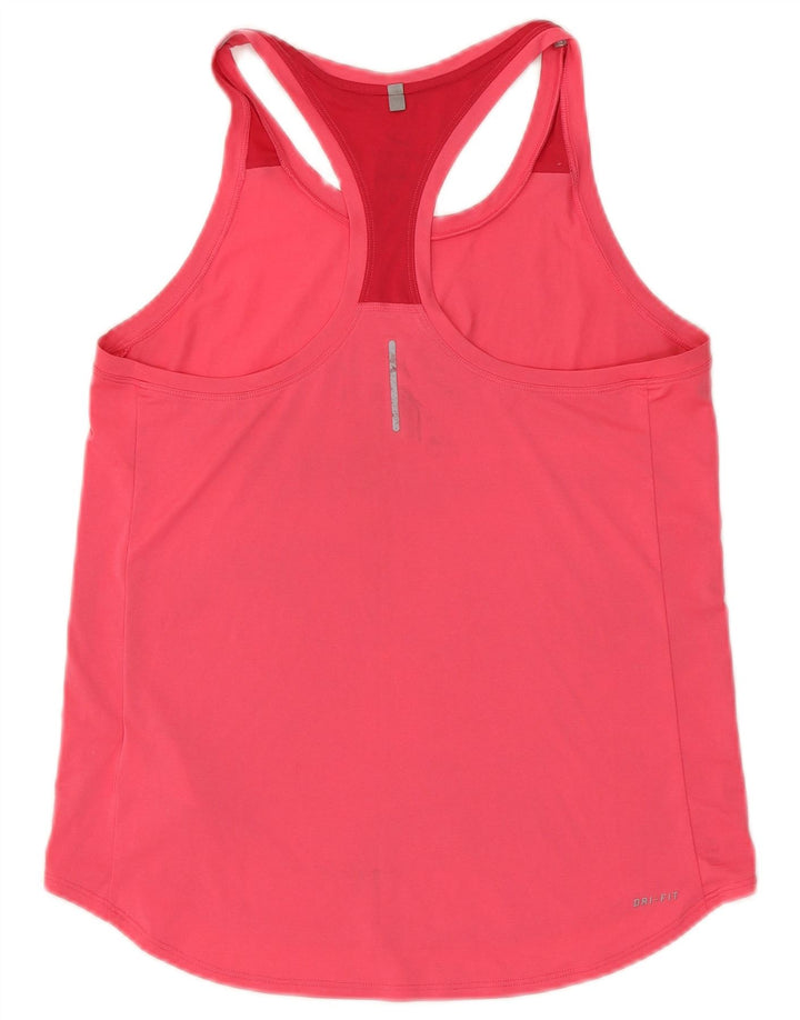 Nike Dri Fit Graphic Vest Top para mujer UK 12 Poliéster rosa medio
