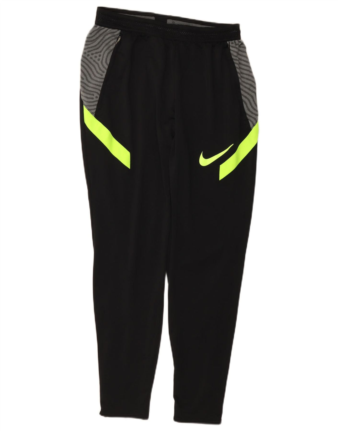 NIKE Hombre Dri Fit Pantalones De Chándal Mediano Negro Colorblock Poliéster