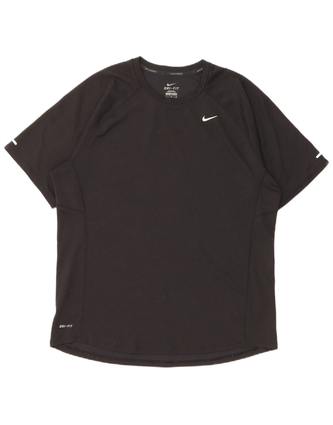 Nike - Camiseta Dri Fit para hombre, talla grande, poliéster negro