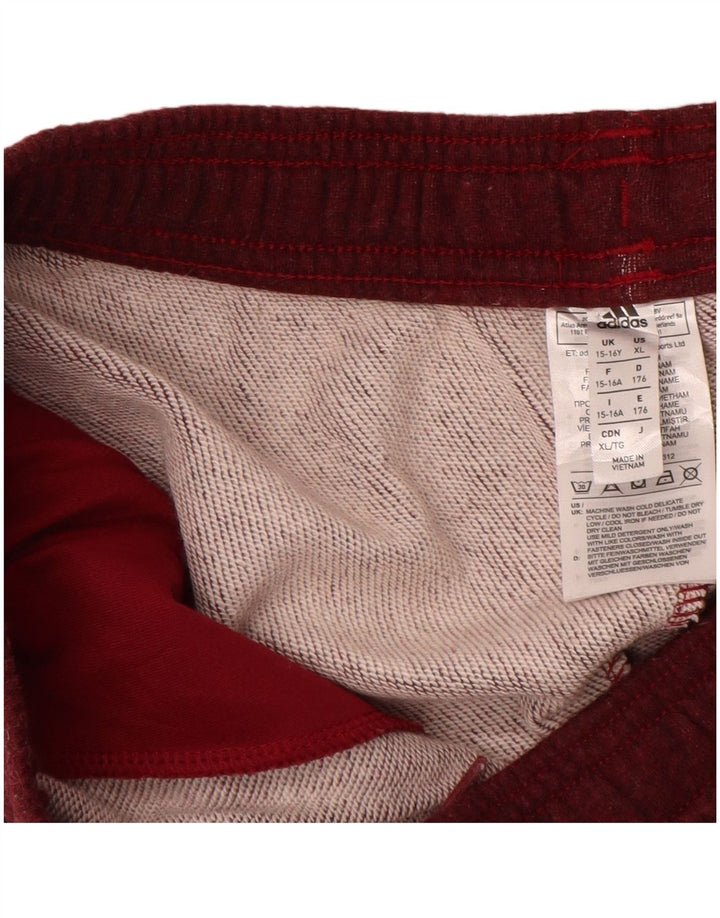 ADIDAS Pantalón Chándal Niño 15-16 Años Burdeos Algodón