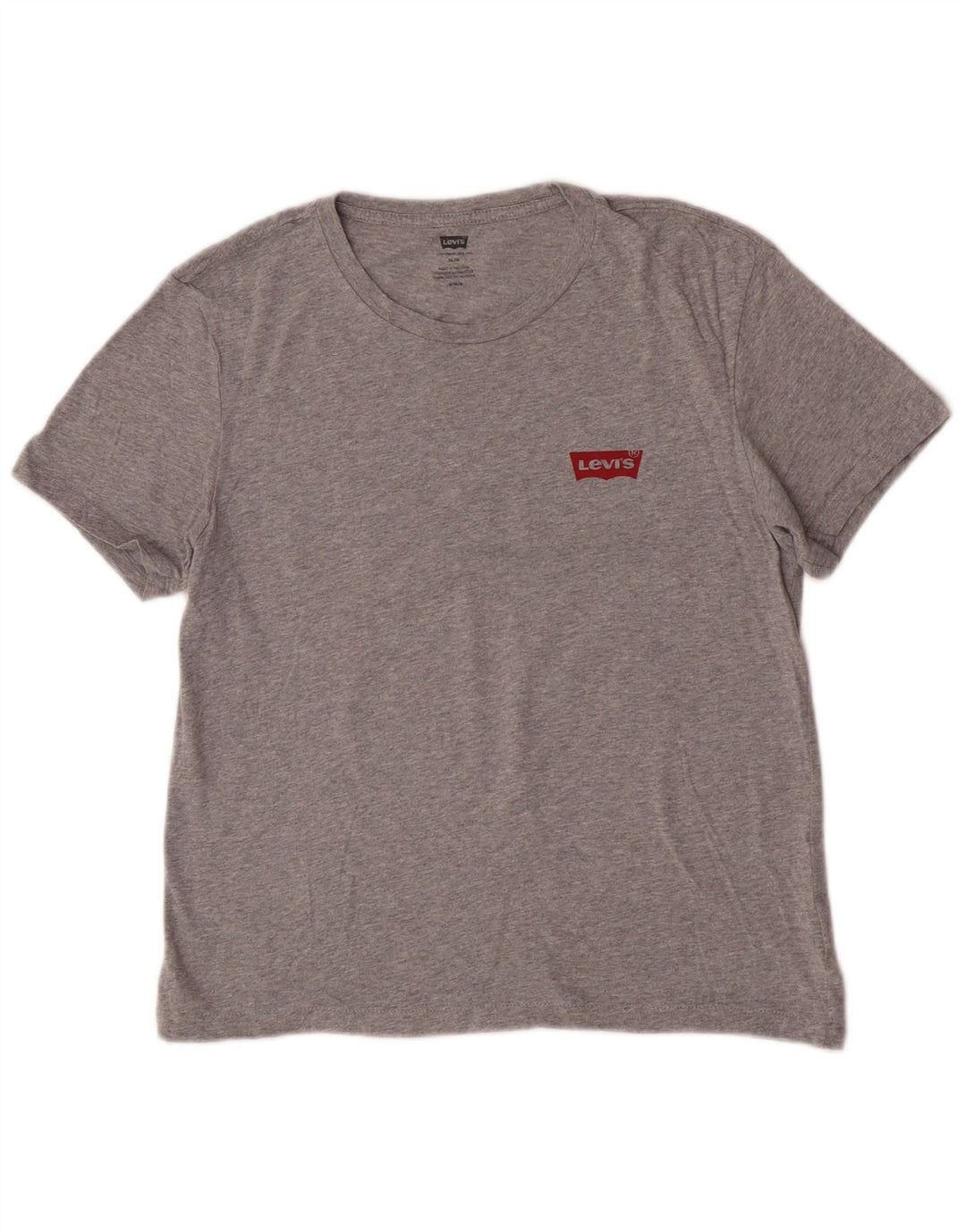 Levi's Camiseta ajustada con gráfico para mujer UK 44 Gris medio