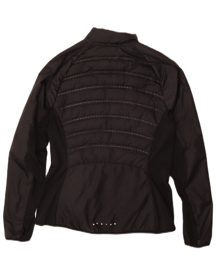 Chaqueta NIKE Racer para mujer UK 12 Mediana Negro Poliéster