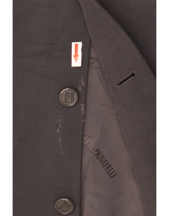 CARLO PIGNATELLI Chaqueta blazer de 3 botones para hombre IT 52 XL Lana gris