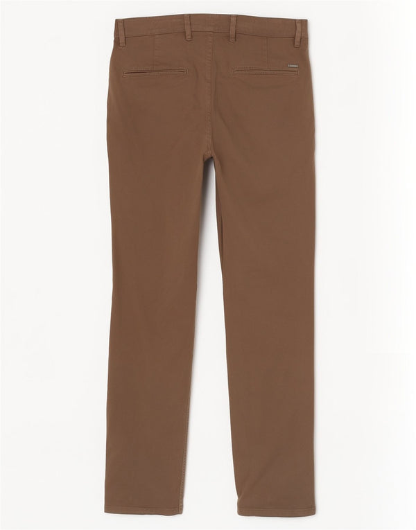 Hugo Boss Mens Slim Casual Pantalones W31 L32 Algodón Marrón