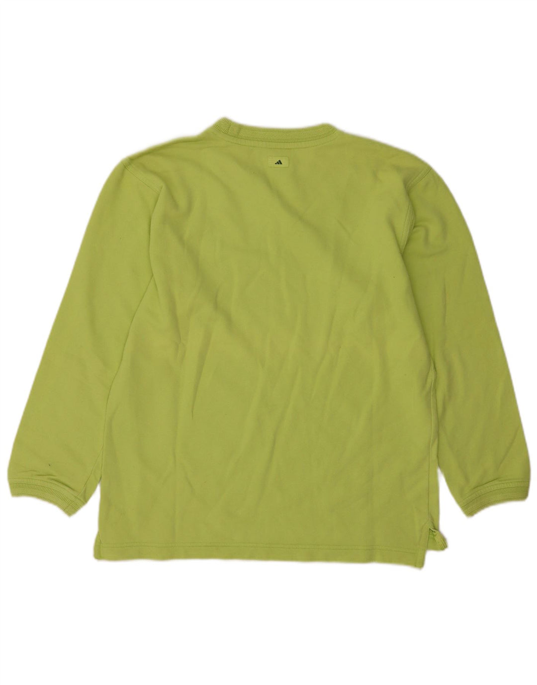 Adidas Mujer Sudadera Jumper UK 12 Medio Verde Algodón