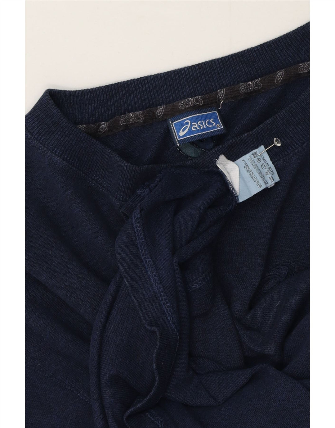 Camiseta Asics Hombre Top Medium Azul Marino Algodón