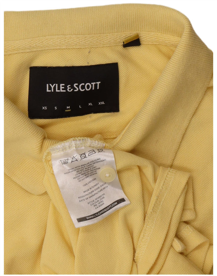 Lyle & Scott Polo Hombre Algodón Amarillo Medio