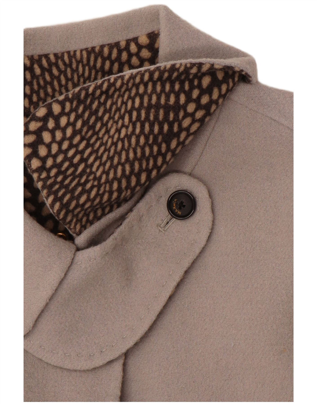 VINTAGE Abrigo de mujer Reino Unido 14 Gris grande