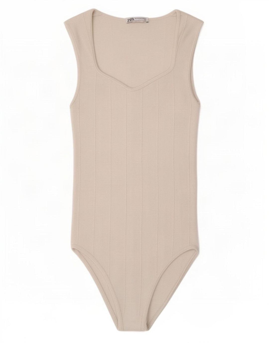 Zara Body Sin Mangas Mujer UK 42 Medium Blanco