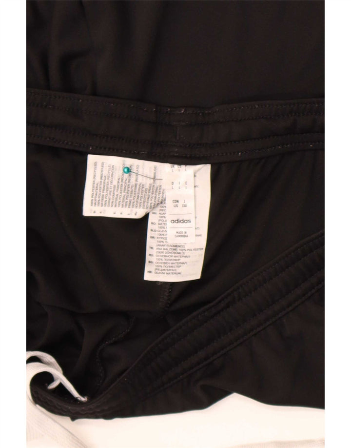 Adidas - Pantalones cortos deportivos para hombre, talla grande, poliéster negro