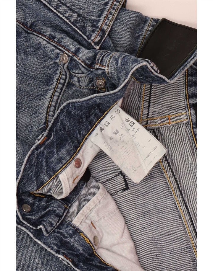 Vaqueros Hugo Boss Hombre Rectos W34 L29 Algodón Azul
