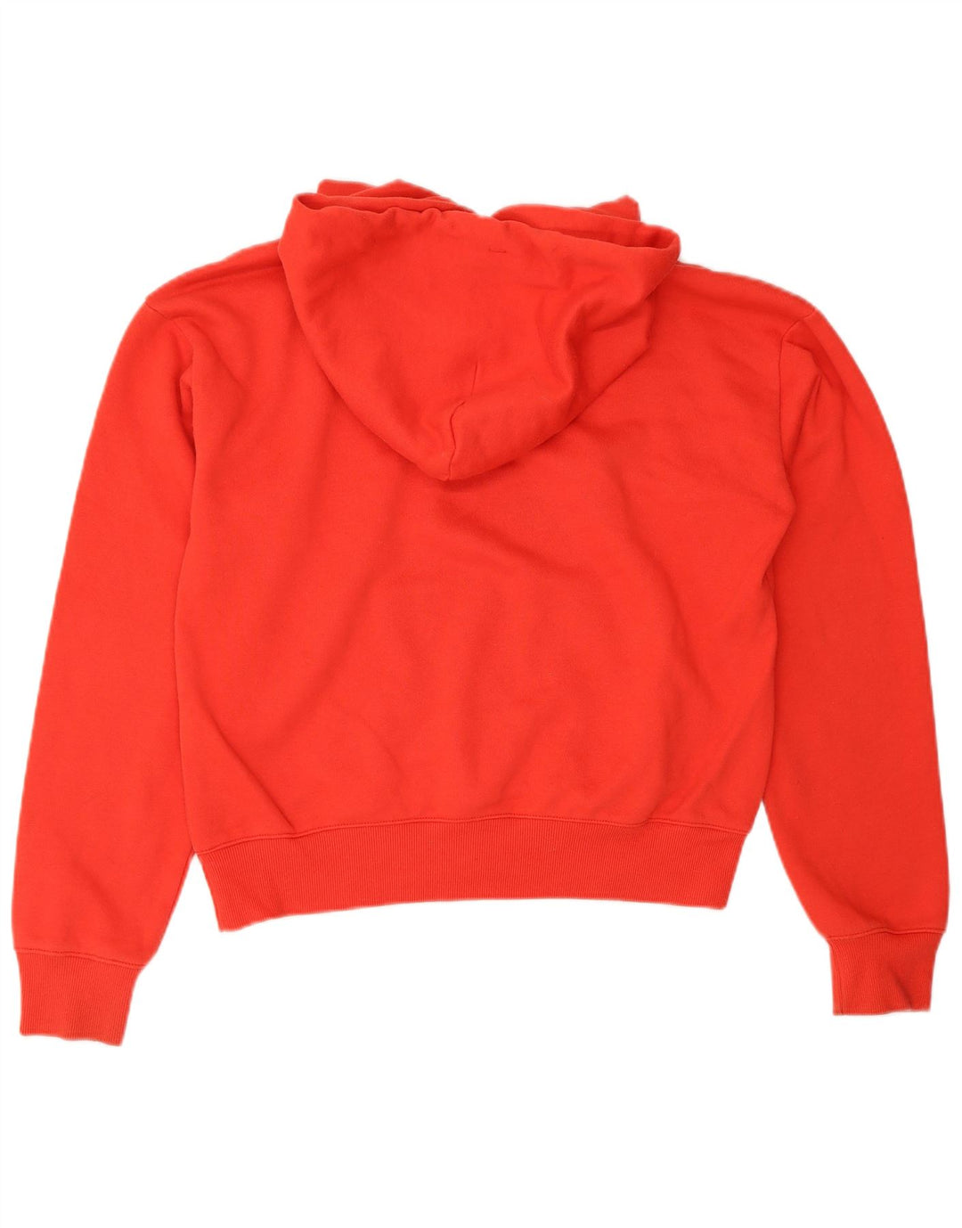 CHAMPION Womens Crop Hoodie Jumper UK 14 Medium Red