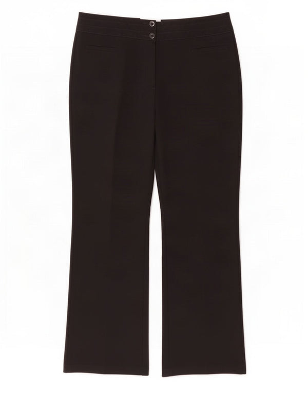 Marks & Spencer Pantalones casuales con corte de bota para mujer UK 44 Large W32 L31 Negro