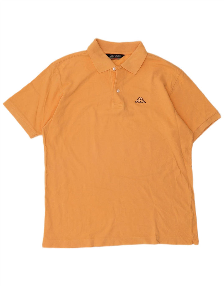 Kappa Polo Hombre Grande Naranja Algodón