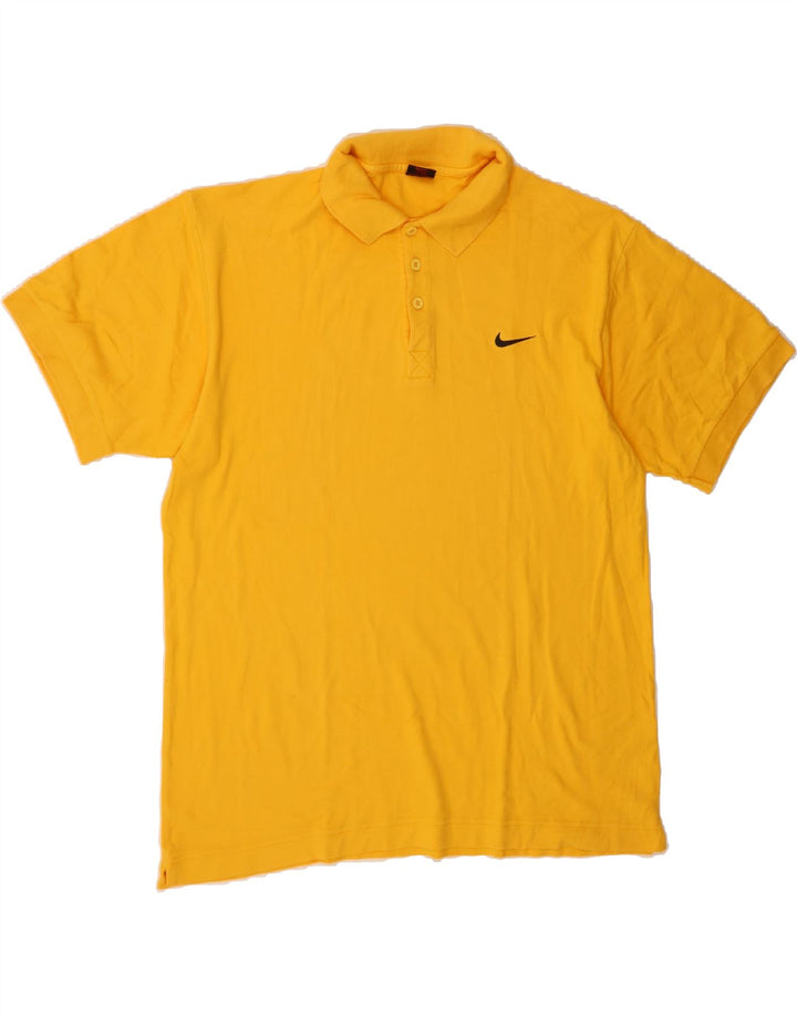 NIKE Mens Polo Shirt UK 39/41 Medium Yellow Cotton Vintage Nike and Second-Hand Nike from Messina Hembry 