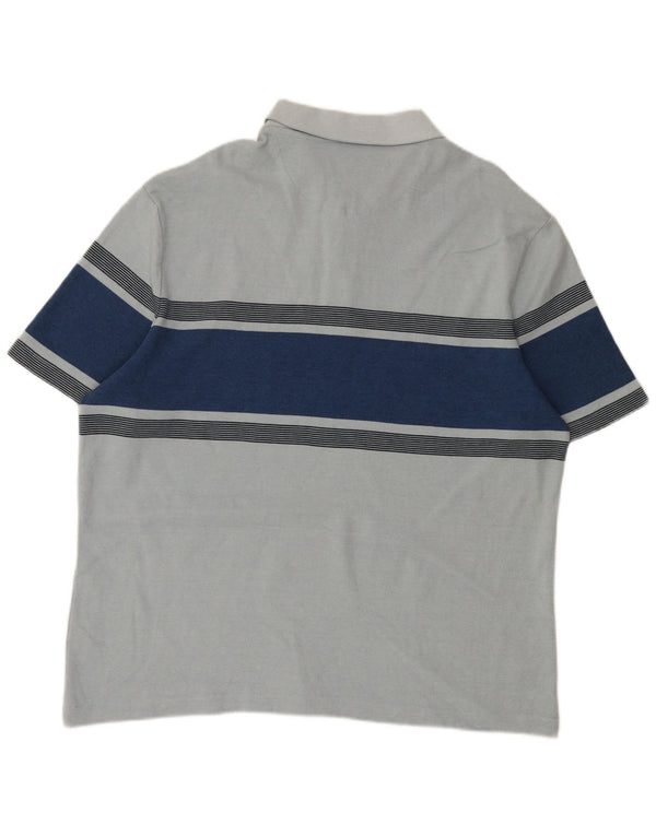 Marks & Spencer Polo para hombre 2XL Algodón con bloques de color azul