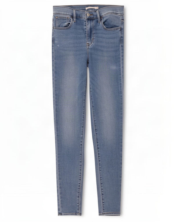 Levi's Womens 720 High Rise Super Skinny Jeans W28 L32 Blue Cotton