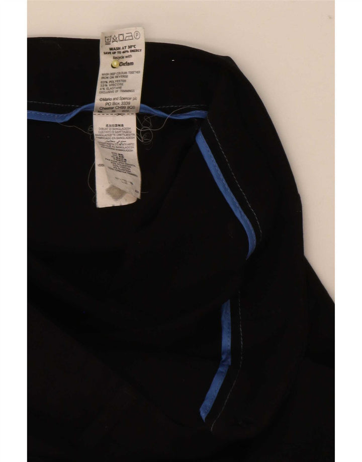 Marks & Spencer - Pantalones de traje con corte de bota para mujer, talla 40, talla M, W32, L30, color negro