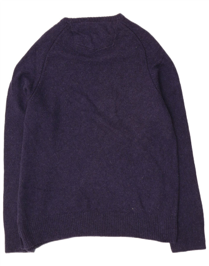 Jersey de cuello redondo para hombre Fat Face 2XL Lana azul marino