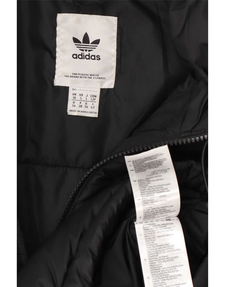 Adidas Chaqueta Acolchada Extragrande para Mujer UK 10 Small Black Colourblock